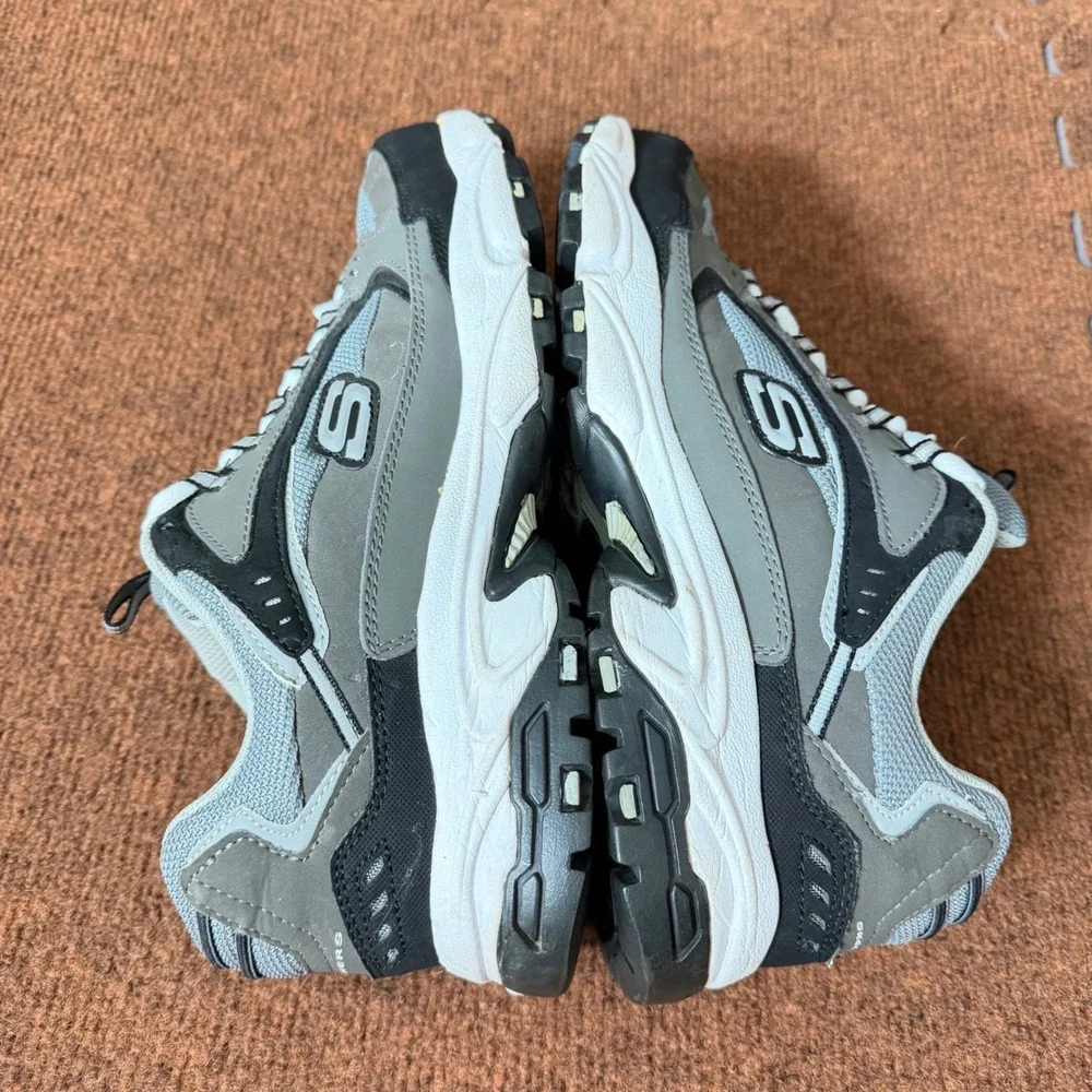 Skechers Sport Energy After Burn Mens‎ 11.5 Charcoal Black Sneaker 51286 CCBK B+
